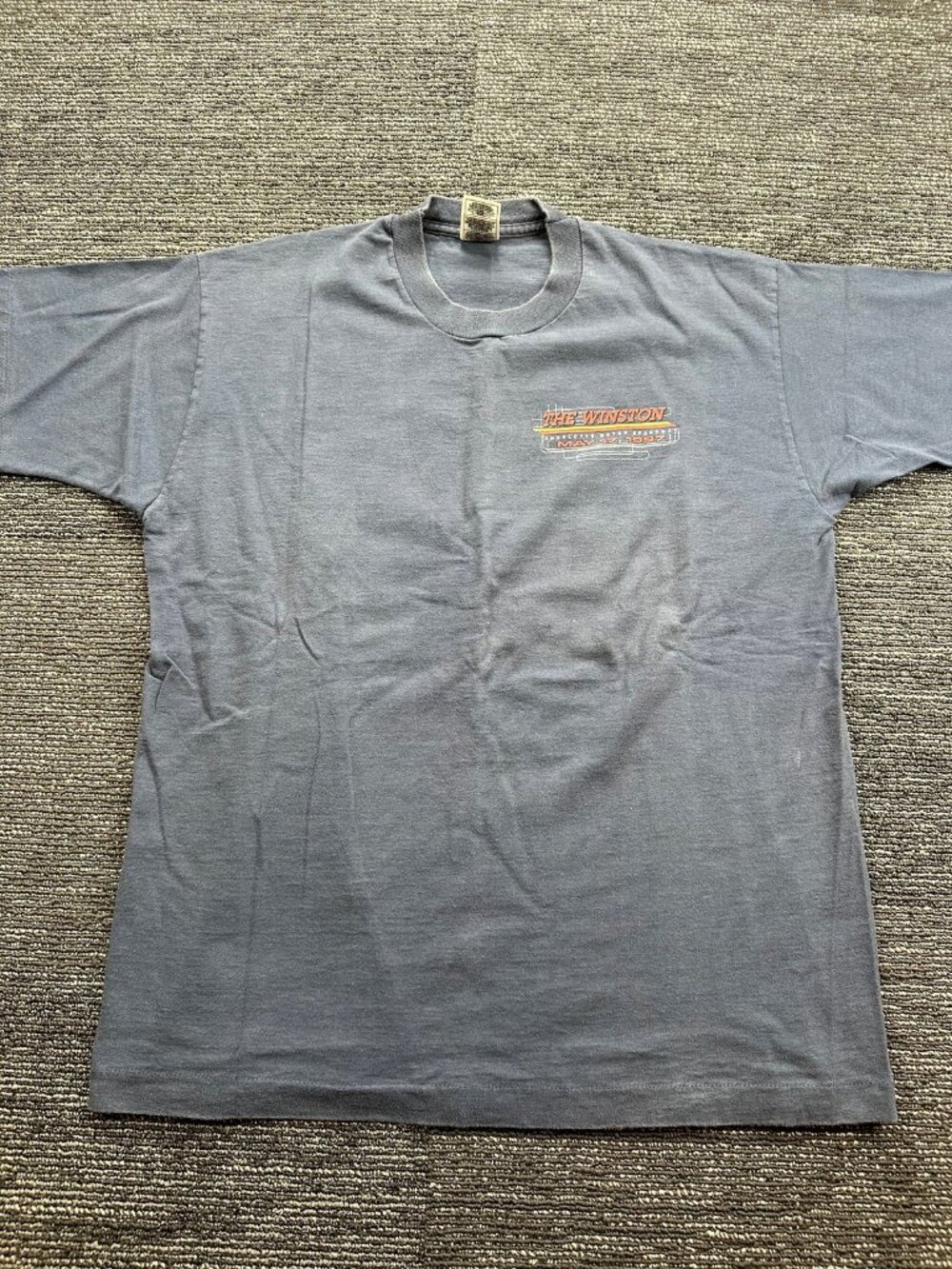 Vintage 1997 The Winston NASCAR Charlotte Motor Speedway T-Shirt XL Blue